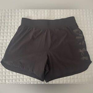 Black Under Armour running shorts